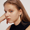 20Pcs 2 Colors Rack Plating Brass Clip-on Earring Converters Findings KK-BBC0019-60B-4