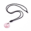 Natural & Synthetic Gemstone Pendant Necklaces NJEW-E149-5