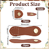 12 Bags Imitation Leather Snap Buckles FIND-AR0006-79-2