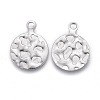 Non-Tarnish 304 Stainless Steel Charms STAS-F249-48P-2