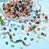 560Pcs 7 Colors Opaque Acrylic Linking Rings SACR-CJ0001-18-5