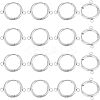 16Pcs Stainless Steel Hoop Earring Findings STAS-UN0037-46P-1
