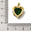 Golden Brass Micro Pave Cubic Zirconia Pendants KK-C072-37G-01-3