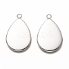 Non-Tarnish 304 Stainless Steel Pendant Cabochon Settings STAS-I176-06B-2