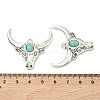 Bohemian Synthetic Turquoise Cattle Pendants FIND-Z112-01AS-05-3