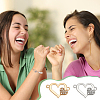 48Pcs 2 Colors Alloy Rhinestone Links/Connectors FIND-UN0016-40-6