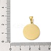 Ion Plating(IP) 304 Stainless Steel Pendants STAS-I204-Y-G-3