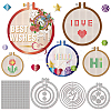 Cross-Stitch Theme Carbon Steel Cutting Dies Stencils DIY-WH0309-1199-1