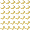 180Pcs Rectangle Brass Belt Loop Fastener KK-CY0001-12G-1