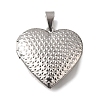 316 Stainless Steel Locket Pendants STAS-N0016-18A-P-1