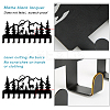 Christmas Reindeer & Forest Iron Wall Mounted Hook Hangers HJEW-WH0018-071-4