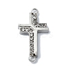 304 Stainless Steel Crystal Rhinestone Connector Charms STAS-Z065-02P-03-1