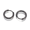 304 Stainless Steel Huggie Hoop Earrings EJEW-F111A-14mm-B-2