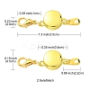 Alloy Magnetic Clasps FIND-YW0002-09G-4