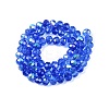 Electroplate Glass Beads Strands EGLA-A044-T8mm-L14-3
