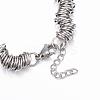 Tarnish Resistant 304 Stainless Steel Chain Bracelets BJEW-E305-02P-3