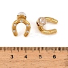 304 Stainless Steel Pave Cubic Zirconia Stud Earrings for Women SA-CBAF36C-03G-4