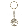 Tibetan Style Alloy Tree of Life Keychains KEYC-JKC00693-01-1