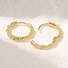Rack Plating Twist Brass Hoop Earrings EJEW-H143-21G-2