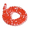 Opaque Solid Color Electroplate Glass Beads Strands GLAA-F029-P4mm-A03-2