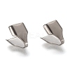 Tarnish Resistant 304 Stainless Steel Folding Crimp Ends LS-X-STAS-G122-09P-C03-1
