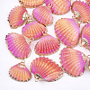 Spray Paint & Electroplate Sea Shell Pendants SSHEL-S262-07D-1