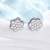 Brass Stud Earrings EJEW-D288-15P-4