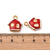 304 Stainless Steel Enamel Pendants STAS-Q363-06G-3