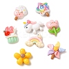 Opaque Resin Decoden Cabochons RESI-M041-05-1