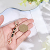 1Pc Black PU Leather Alloy Crub Chain Purse Strap Extenders for Purse Making PURS-CL0001-10B-3