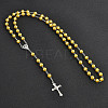 Long Handmade Imitation Pearl Cross Pendant Lariat Necklace Unisex Tassel Sweater Chain Necklaces FZ4072-2-1