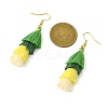 Colorful Tassel Pendants Dangle Earrings for Women EJEW-JE06107-3
