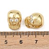 Brass Cubic Zirconia European Beads KK-L251-63G-3