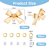 Brass Stud Earring Findings & Open Jump Rings KK-HS0001-79-2