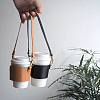 PU Leather Heat Resistant Reusable Cup Sleeve AJEW-WR0001-87B-5