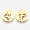 201 Stainless Steel Pendants X-STAS-T044-101G-1