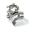 Dragon Alloy Wrap Open Cuff Rings RJEW-K275-21AS-2