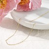 1MM 304 Stainless Steel Cable Chain Necklaces X-NJEW-T016-15G-3