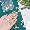 8Pcs 4 Styles 201 Stainless Steel Pendants STAS-UN0033-89-2