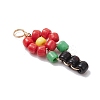 Glass Seed Beaded Pendants PALLOY-JF02992-4