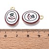 Valentine's Day Printed Alloy Pendants PALLOY-SZC0008-05E-3
