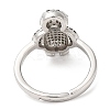Penguin Cubic Zirconia Adjustable Rings RJEW-K247-01P-2