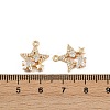 Brass Micro Pave Cubic Zirconia Pendants KK-K407-07G-3