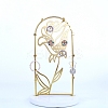 Rose Flower Iron Storage Jewelry Rack ODIS-G017-01C-1