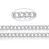 Aluminium Textured Curb Chains CHA-T001-42S-4
