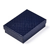 Rhombus Textured Cardboard Jewelry Boxes CBOX-T006-01H-3
