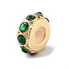 Brass Micro Pave Cubic Zirconia Beads KK-K361-03C-G-3