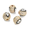 Brass Micro Pave Cubic Zirconia Charms ZIRC-A019-16G-A05-3