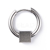 Non-Tarnish 304 Stainless Steel Hoop Earrings STAS-B030-03A-1