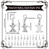 1Set Letter A~Z Alloy Rhinestone Pendant Decorations HJEW-SC0002-02P-2